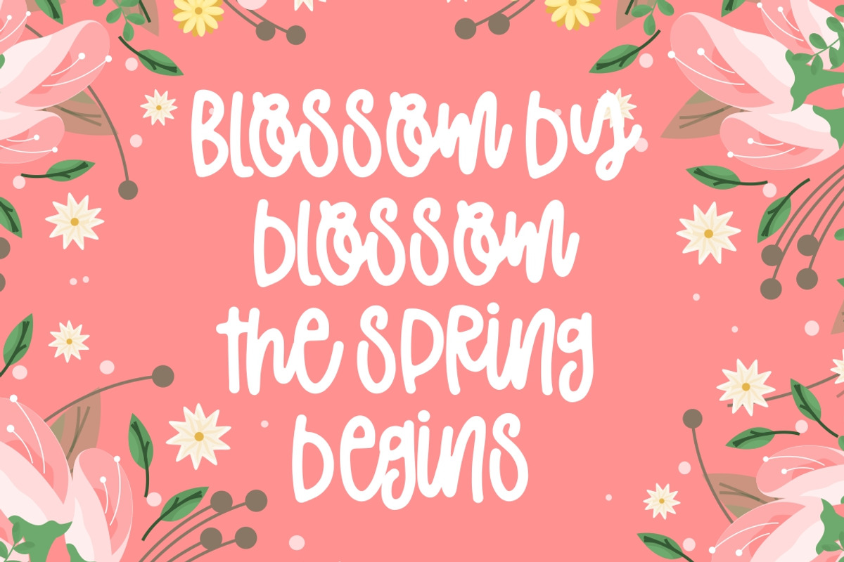 Magic Spring Special, a Font by Garisman Std (Photo 2 of 8)