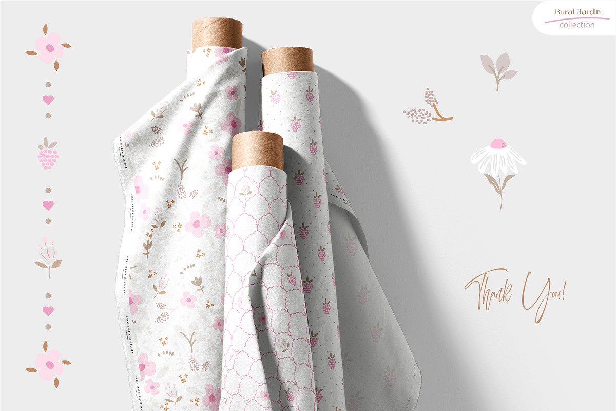 Rural Jardin – Floral Patterns, a Pattern Graphic by InaCorart (Photo 10 of 10)