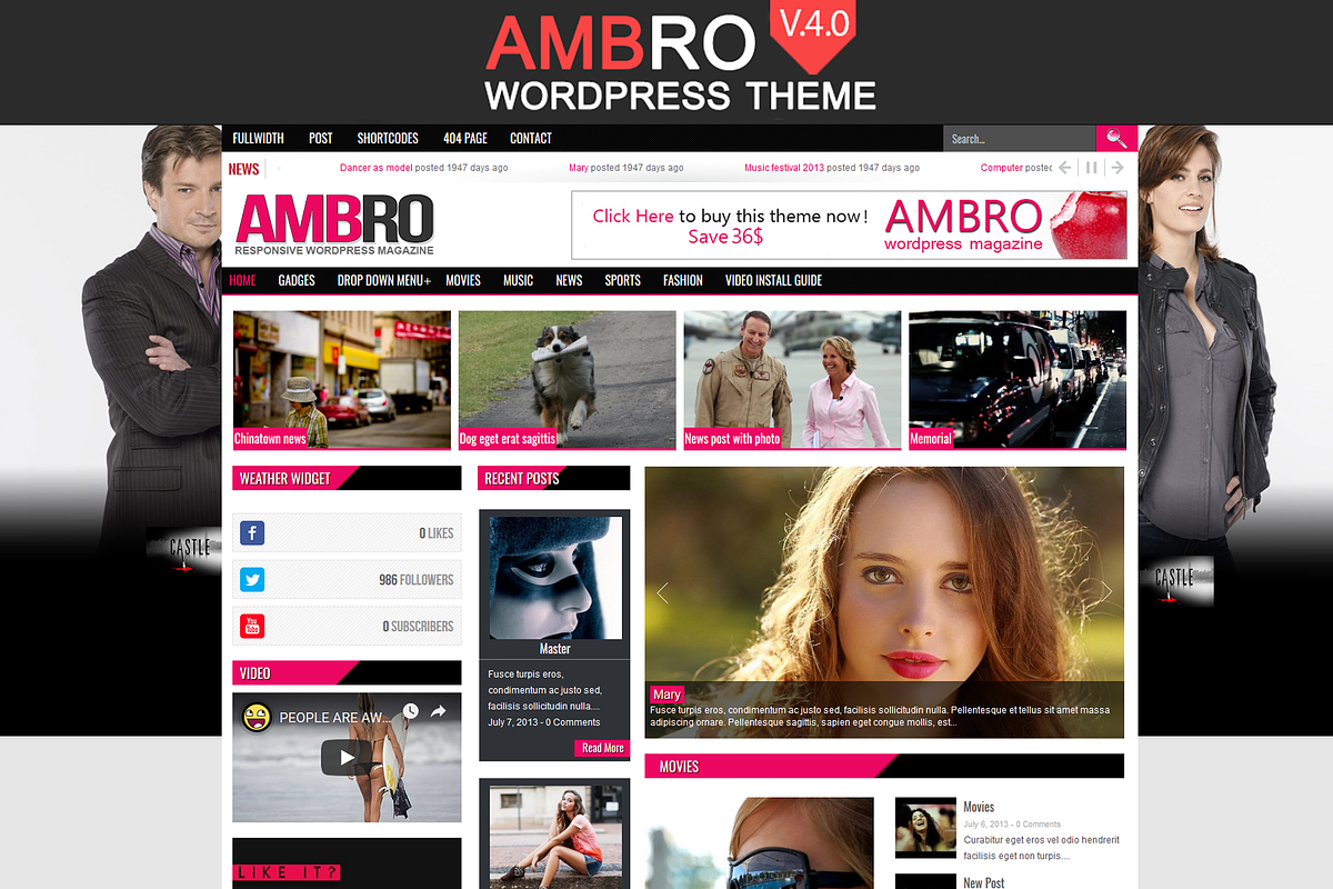 Ambro Magazine WordPress Theme, a WordPress Template by beke (Photo 3 of 4)
