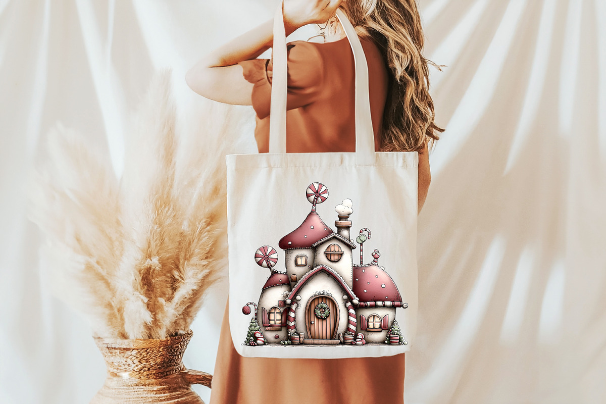Whimsical Christmas House Clipart, an Illustration by Libby Wishes (Photo 3 of 7)