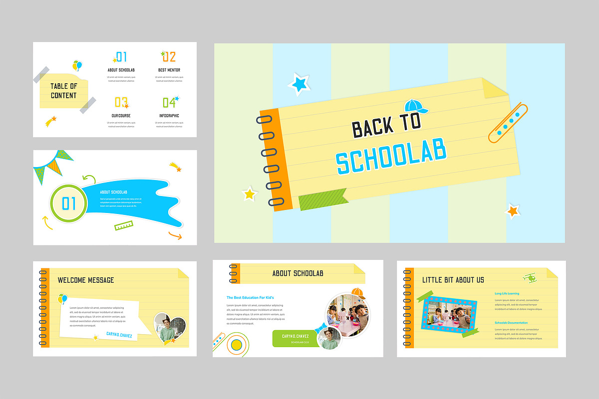 Schoolab - Presentation Template, a Presentation Template by TMint Creative