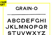GRAIN-O, a Font by FOUNDFONT™ (Thumbnail 2 of 3)