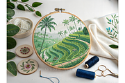 Fresh Botanical & Navy Hoop Mockup, a Product Mockup by MockupWizard (Thumbnail 2 of 3)