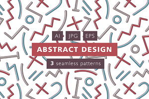 Abstract seamless patterns, a Pattern Graphic by Good Studio
