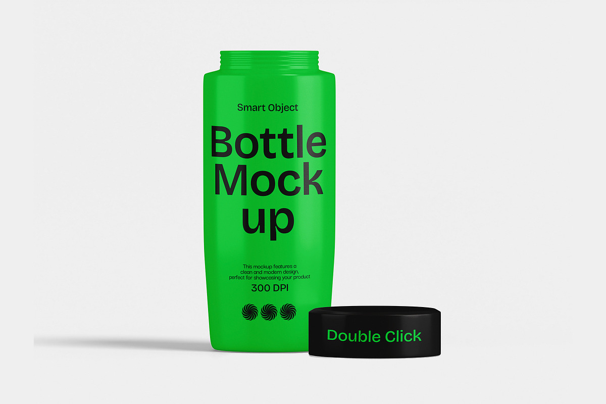 Plastic Bottle Mockup, a Cups & Container Mockup by Unerispace (Photo 3 of 3)
