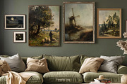 Old oil paintings - Vintage art, a Background Graphic by Pamyatka Shop (Thumbnail 7 of 8)