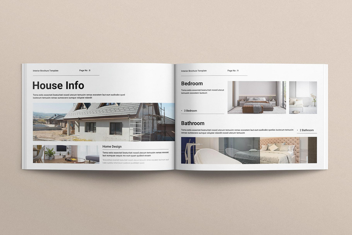 Interior Brochure Template Landscape, a Brochure Template by E-Type (Photo 4 of 7)