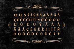 Ethdago - Vintage Classic Font