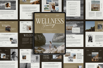 Canva Wellness Coach Canva Ebook, a Presentation Template by Amaré Creative