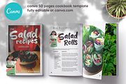 Canva Salad Recipes Cookbook Templat, a Magazine Template by DeLaGranSiete (Thumbnail 1 of 11)