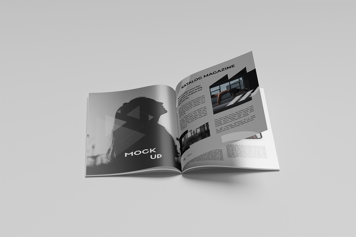 CATALOG MAGAZINE MOCKUP, a Brochure Template by kebunmockup (Photo 2 of 5)