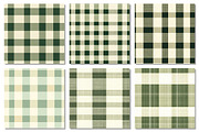 Green & Beige Gingham Patterns, a Pattern Graphic by Dream Creation (Thumbnail 2 of 6)