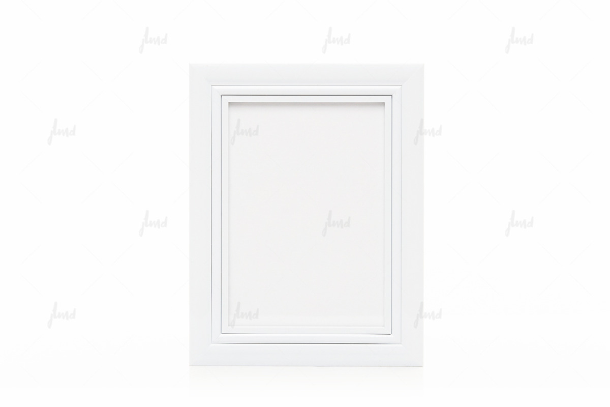 White 5x7 frame isolated mockup, a Print Template by JustLikeMyDesktop (Photo 3 of 3)