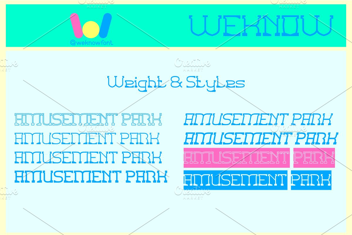 Amusement Park font, a Font by weknow (Photo 7 of 8)