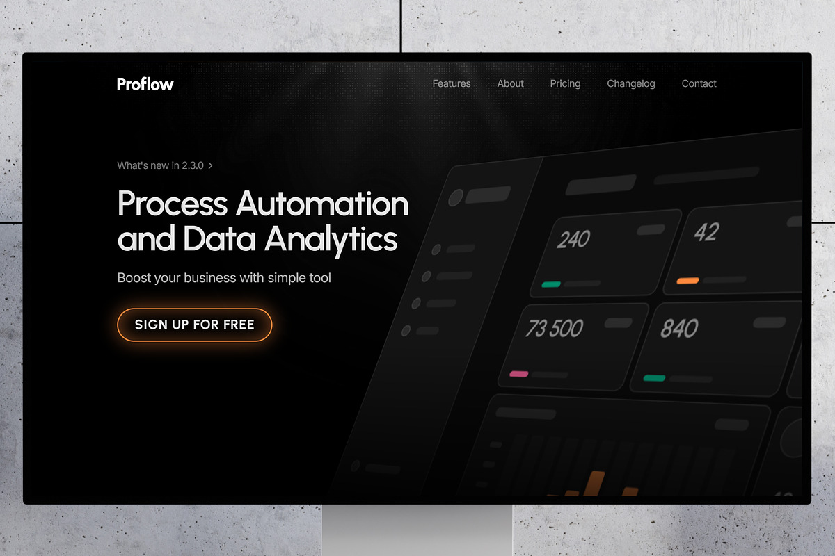 Proflow - SaaS Framer Template, a Landing Page Template by laaqiq (Photo 1 of 4)