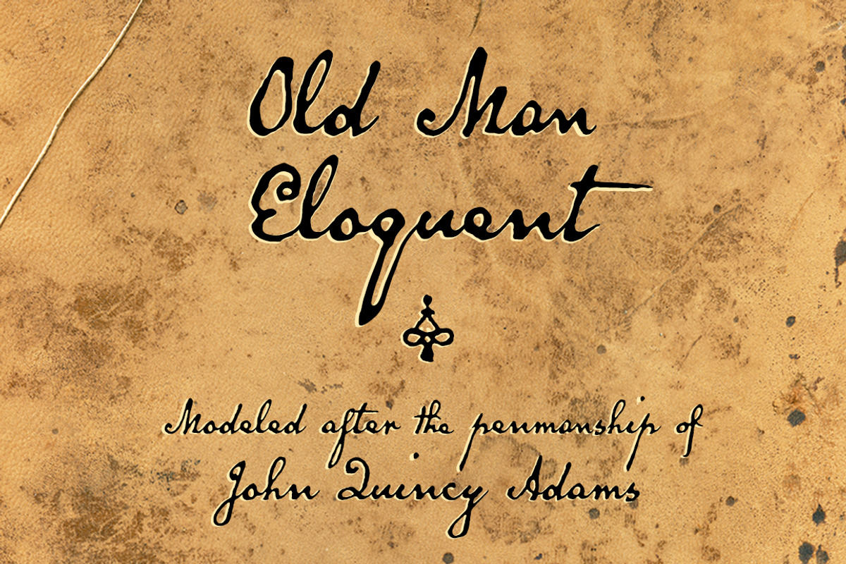 Old Man Eloquent Regular, a Script Font by Three Islands Press (Photo 3 of 5)
