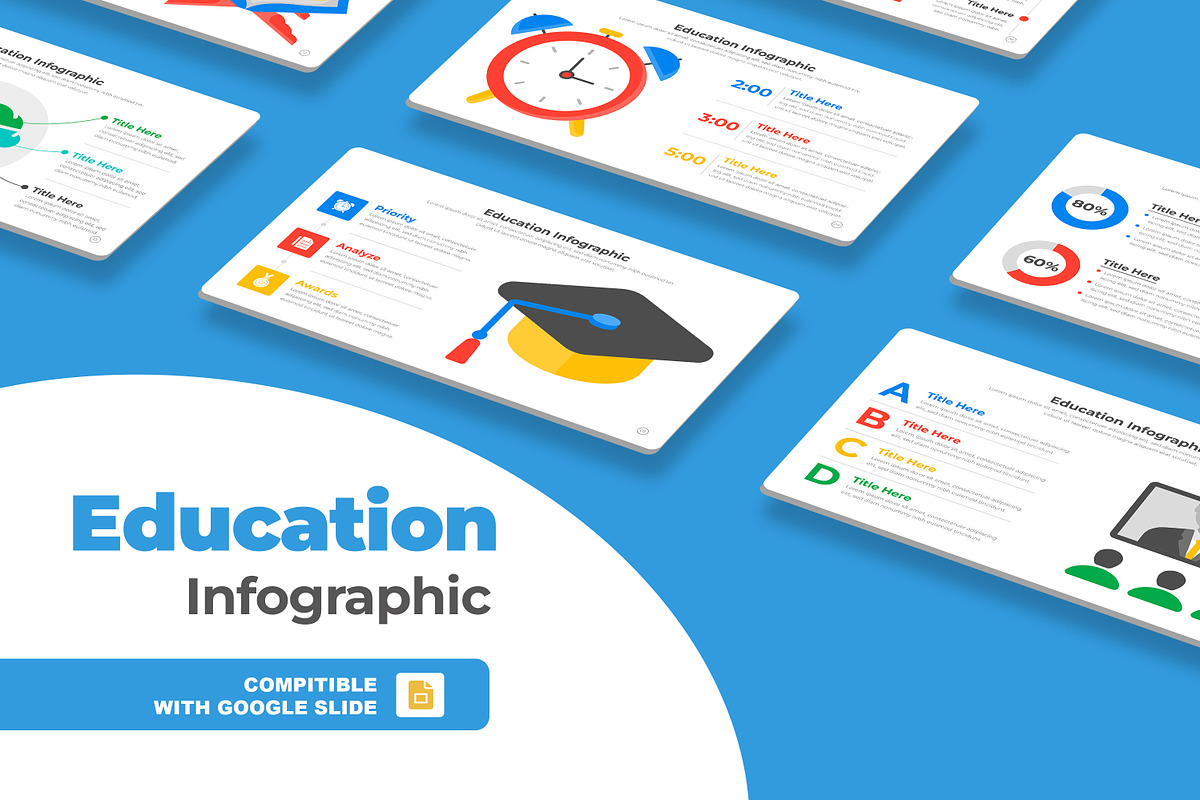 Education Infographic Google Slide, a Templates & Theme by Mighty-Slide (Photo 1 of 8)