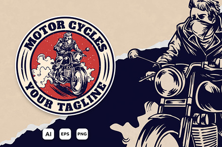 Adventure Motorcycles Vintage, a Transportation Illustration by SLAB! Design