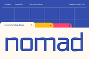 TBJ Nomad — Display Sans Font Family, a Sans Serif Font by Taboja Studio (Thumbnail 1 of 14)