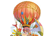 Traveling by plane and balloon, an Animal Illustration by Adamskyistudio (Thumbnail 3 of 5)
