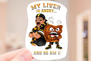 Funny Football Fan drinking Shirt, an Object Illustration by Willow Paige Farms (Thumbnail 4 of 5)