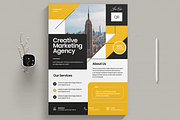 Creative Marketing Agency Flyer, a Flyer Template by MightyDesign (Thumbnail 1 of 8)