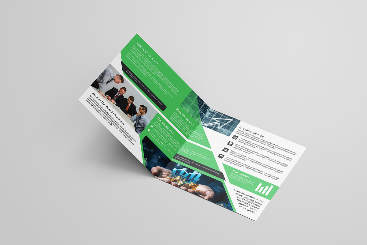 Square Bifold Business Brochure, a Brochure Template by Template Shop (Photo 5 of 6)