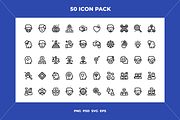 Human relations icons, an Outline Icon by Wencory (Thumbnail 1 of 2)