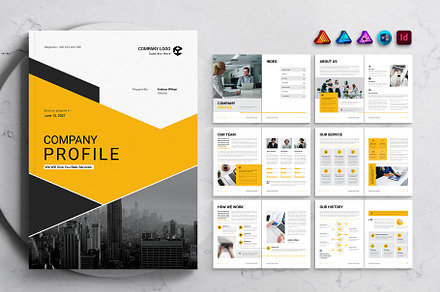 Company Brochure Template, a Brochure Template by DesignCrest