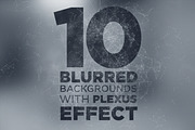 10 Blurry Backgrounds +Plexus Effect, a Texture Graphic by DesignSomething (Thumbnail 1 of 3)