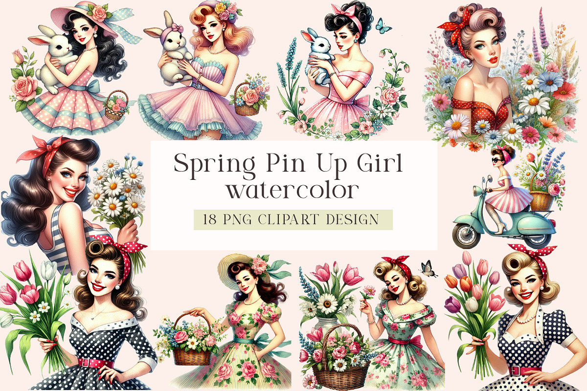 Spring Photography Clipart, a Seasonal Illustration by DreamArtGraphic (Photo 5 of 8)