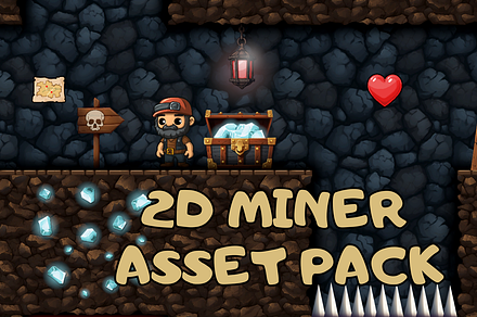 2D Game Mine Tileset Pack