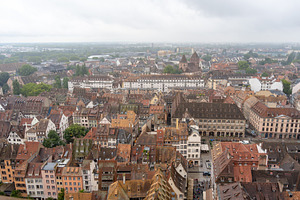 Panoramic view of Strasbourg old town from cathedral tower, Fran, an Architecture Photo by GoodGoods