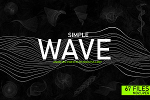 Simple Wave – Animated Video & Image, a Texture Graphic by Mio Buono