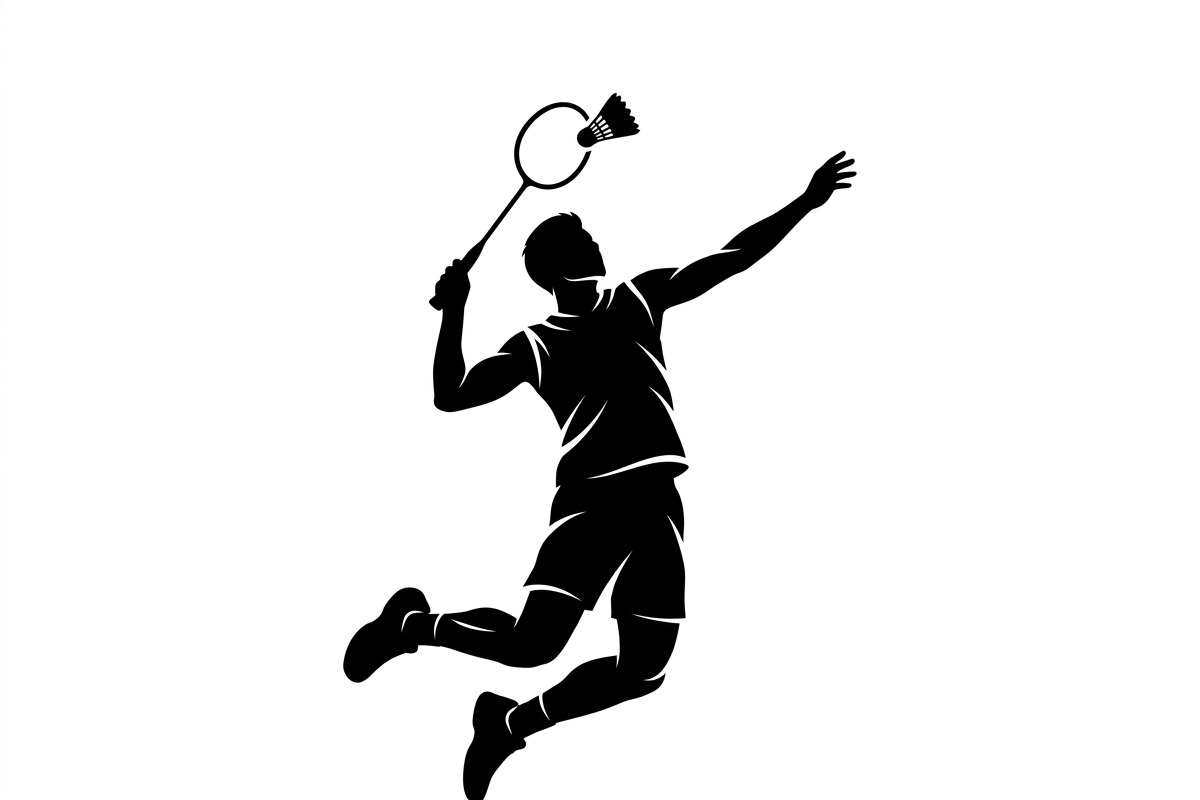 60 Badminton Player Smash Silhouette, a Person Illustration by Amazin_art (Photo 25 of 37)