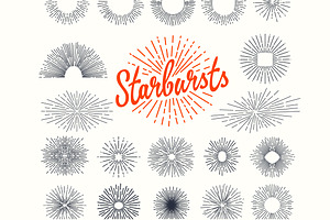 +66 Vintage starburst bundle
