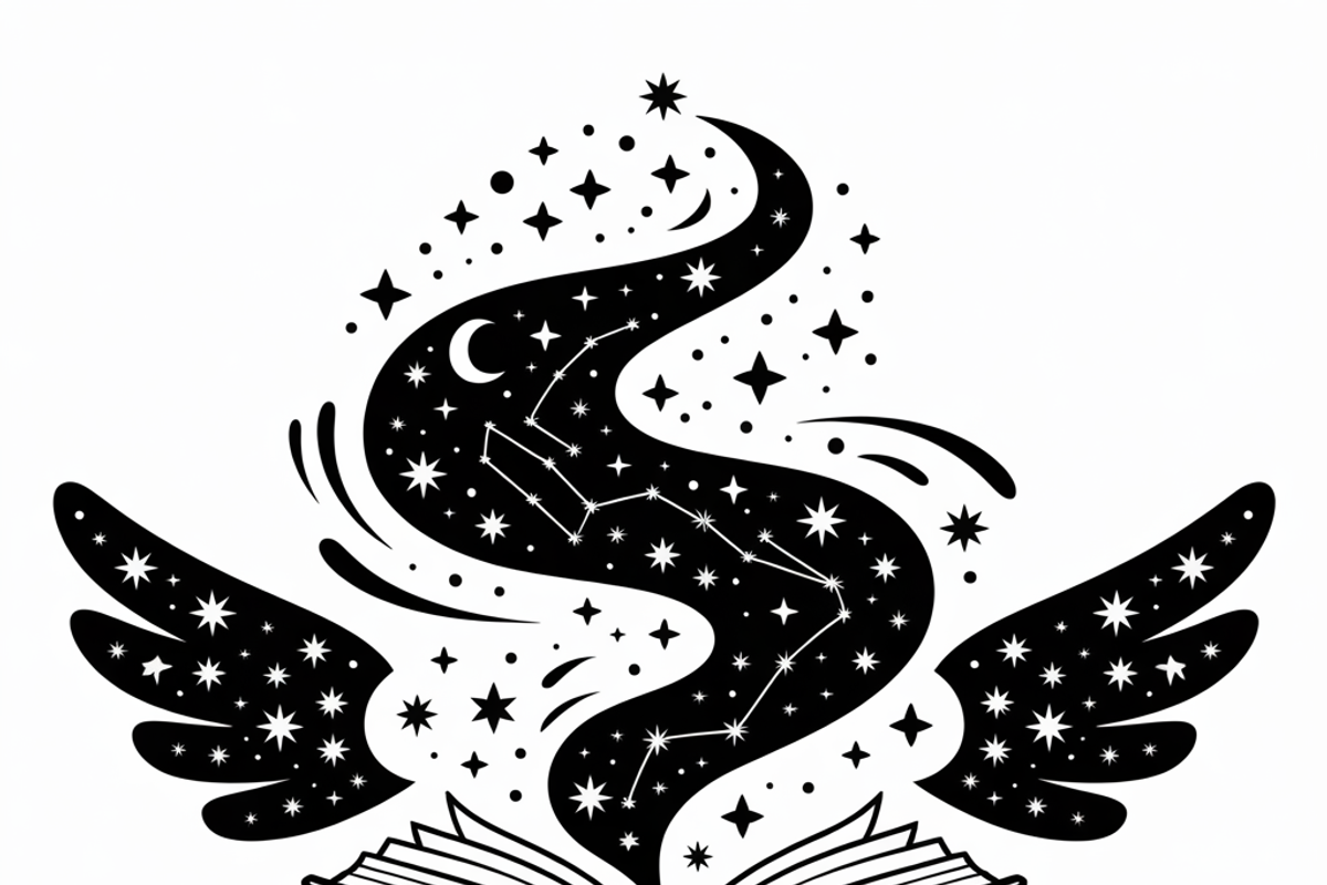 silhouette of a witch’s spellbook, an Illustration by Amazin_art (Photo 9 of 20)