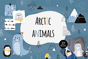 Arctic animals. Vector collection, a Pattern Graphic by AfonshinaArt (Thumbnail 1 of 8)