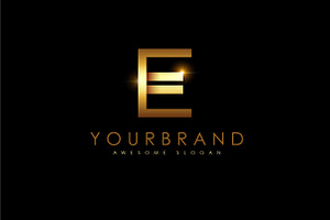 E Golden Logo