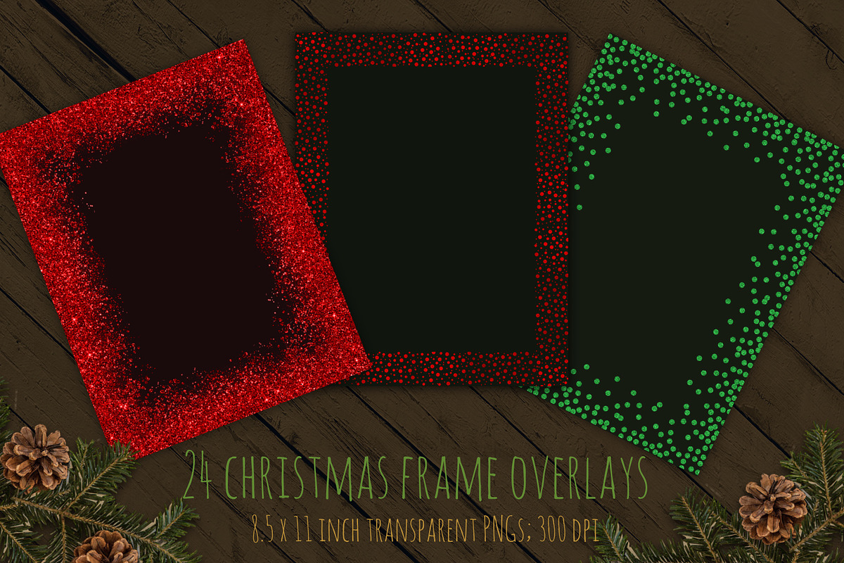 Christmas glitter frames, an Object Graphic by Paper Farms (Photo 1 of 5)