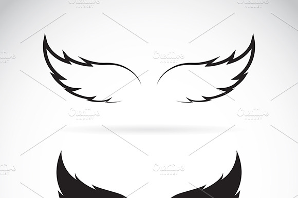 Vector Black Wing Icon