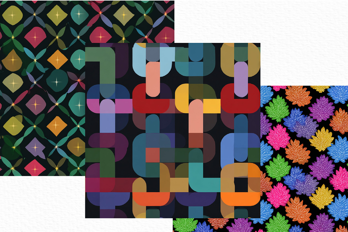 Colored Composition Pattern, an Illustration by Craft Nest (Photo 2 of 6)