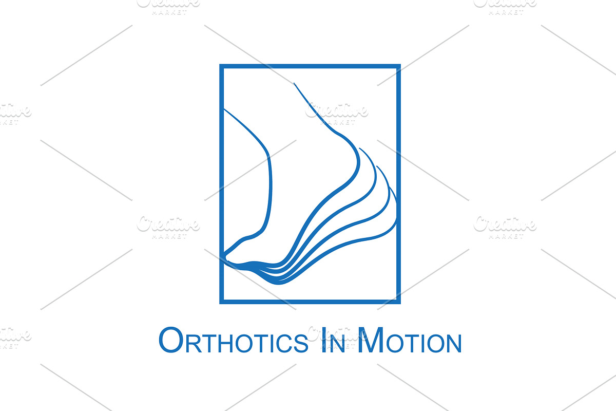Foot in motion orthopedic mobility, an Object Illustration by LogosDen