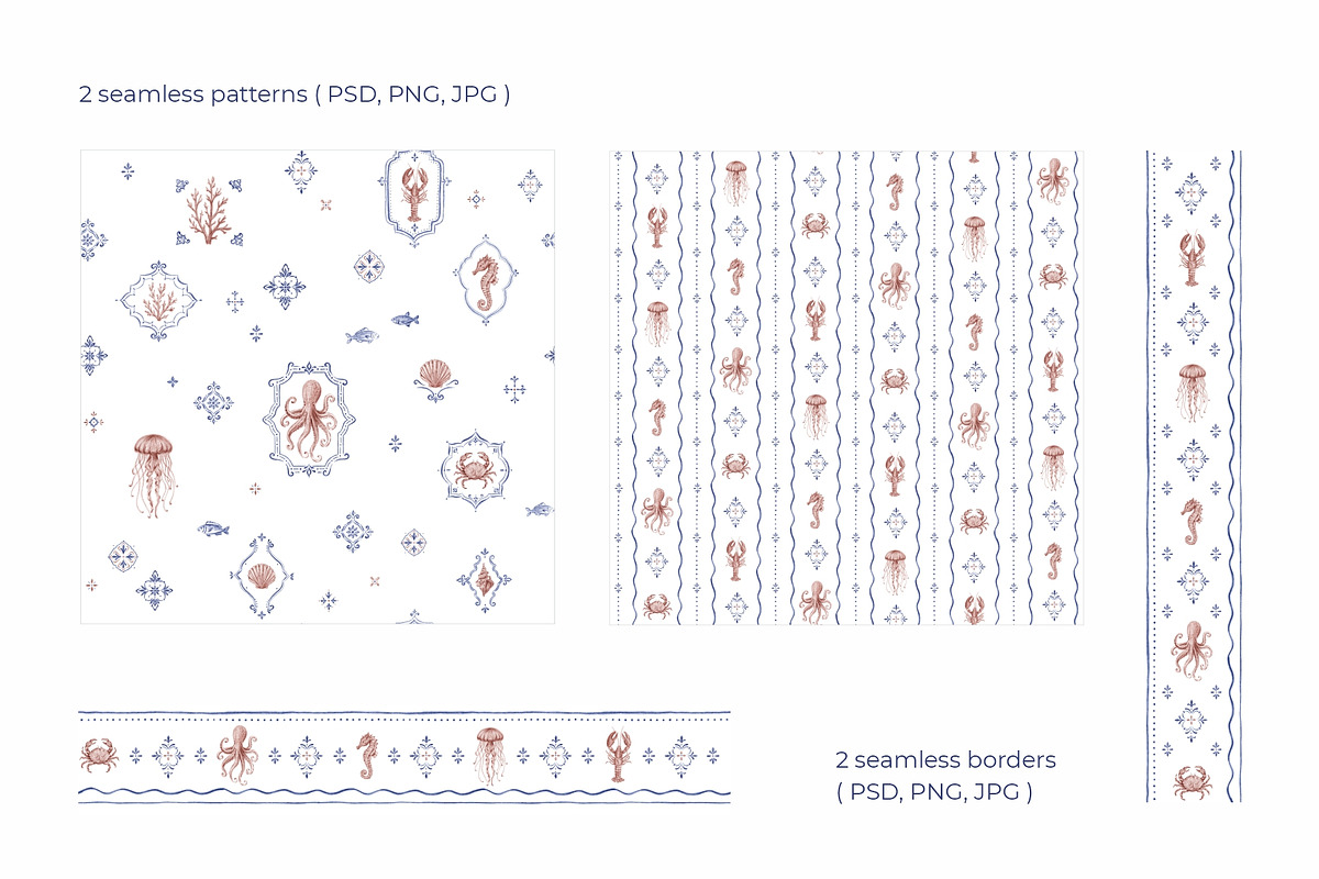 COASTAL REVERIE - Pattern Collection, a Pattern Graphic by SurfaceStories (Photo 2 of 7)
