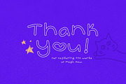 Magic Paw Cute Handwriting, a Handwritten Font by Sloulyfe (Thumbnail 9 of 9)