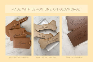 Lemon Line Single Line Font