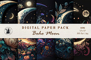 Celestial Boho Moon, a Background Graphic by Pawsitively Aesthetic (Thumbnail 1 of 4)