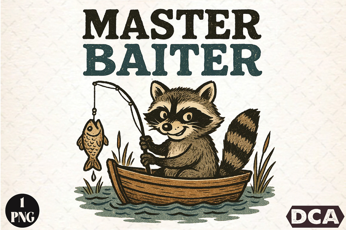 Master baiter PNG - Funny fishing, an Illustration by DreamCafeArt (Photo 1 of 7)