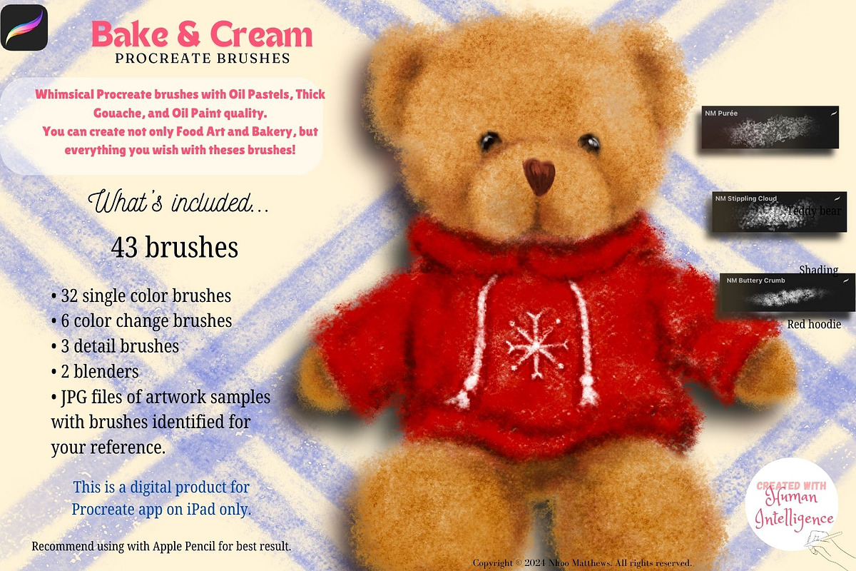 Procreate Food Brushes Bake & Cream, a Brush Add-On by Fashion Workshop Bkk (Photo 3 of 11)