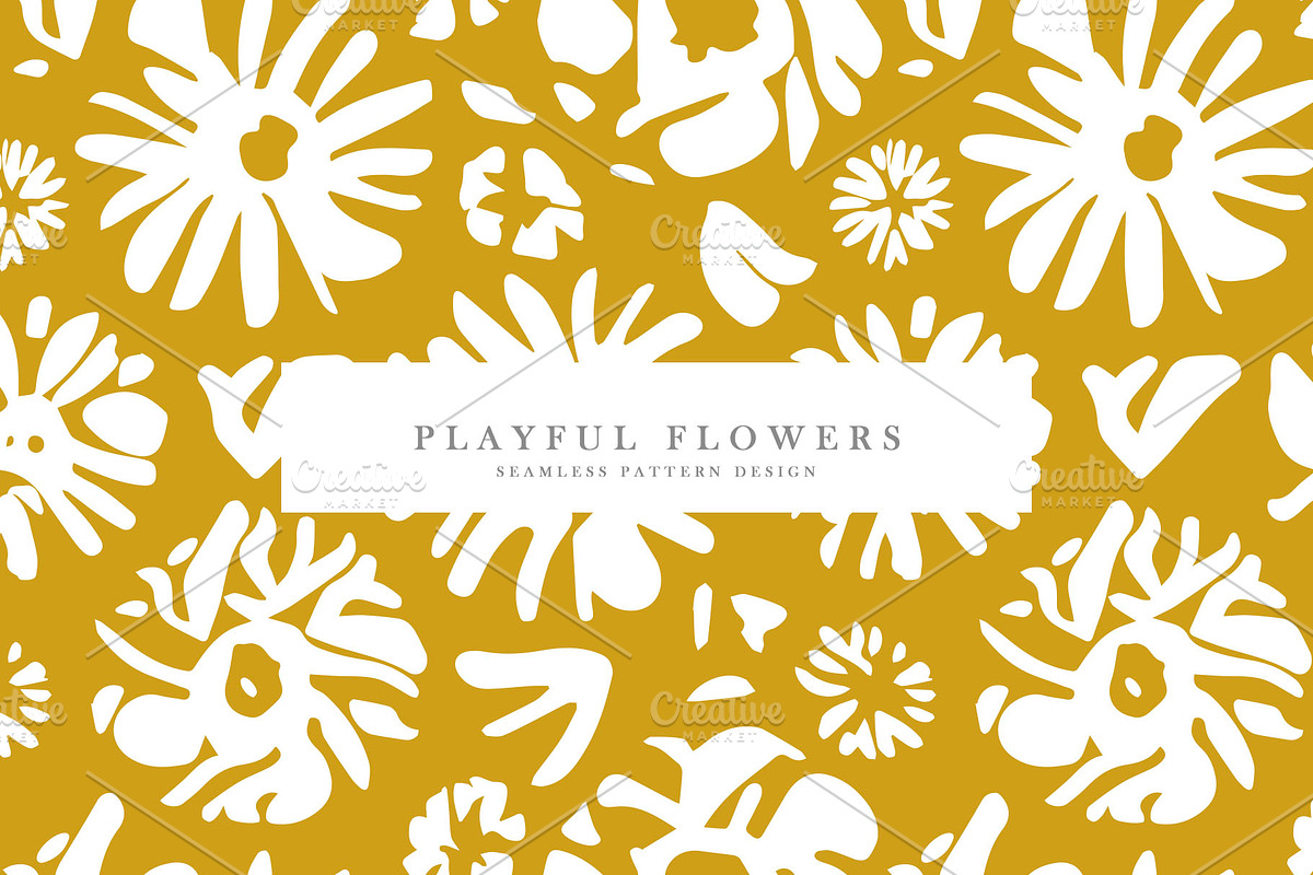 Playful Flowers, a Pattern Graphic by Nadezda (Photo 1 of 5)